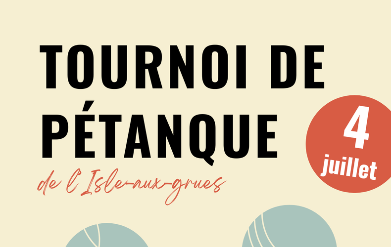 Tournoi annuel de pétanque